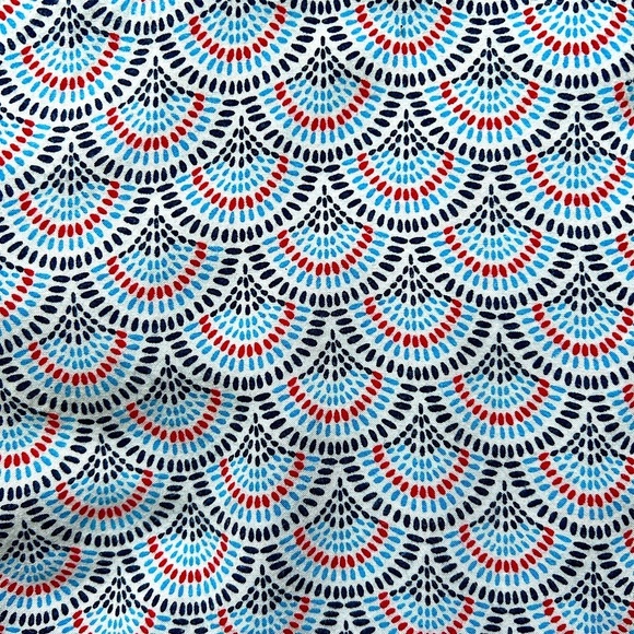 Escapada Cross Hem Scallop Dot Sleeveless Top Size Small - Picture 3 of 9